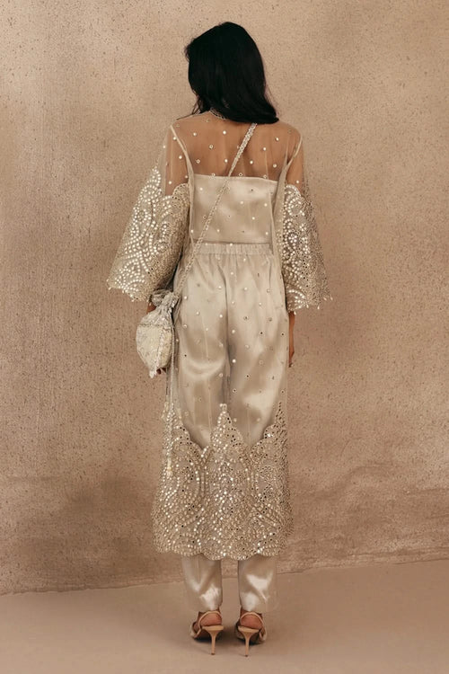 Brocade Cigarette Pants
