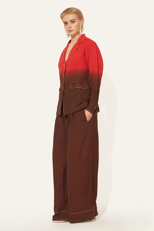 Brown Orange Elyon Pantsuit