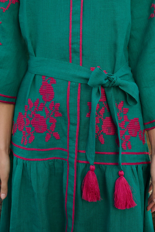 Emerald Swan Dress