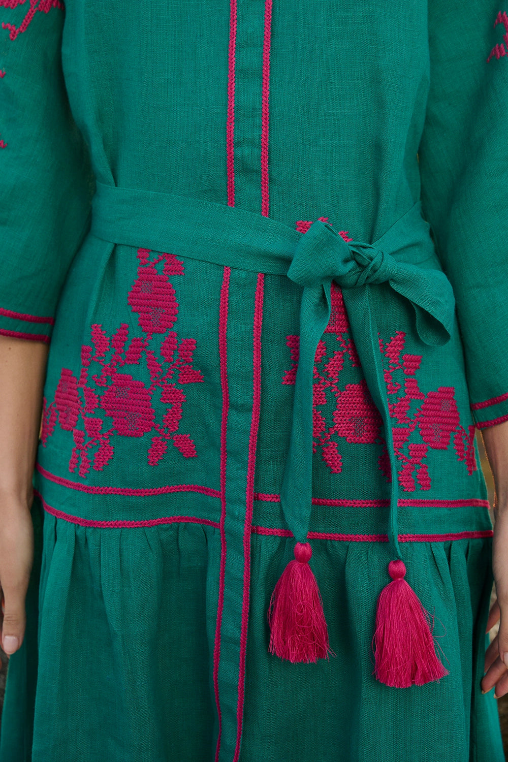 Emerald Swan Dress