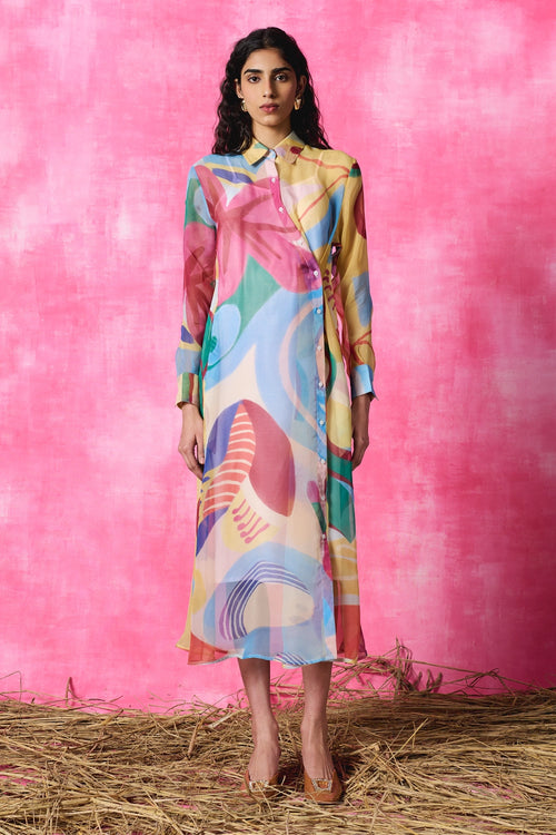 Gardenia Asymmetrical Dress