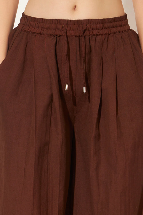 Brown Orange Elyon Pantsuit