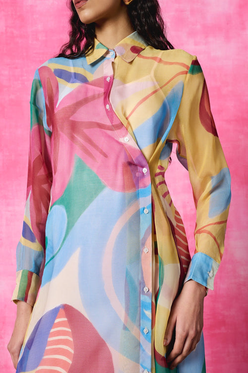 Gardenia Asymmetrical Dress