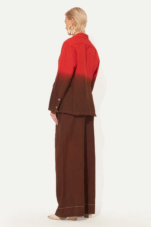 Brown Orange Elyon Pantsuit