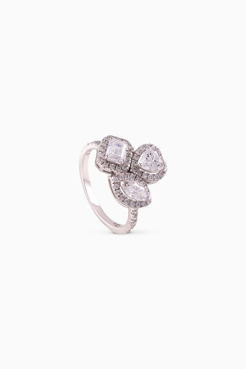 Solstice Three-Stone Ring