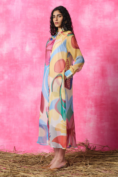 Gardenia Asymmetrical Dress