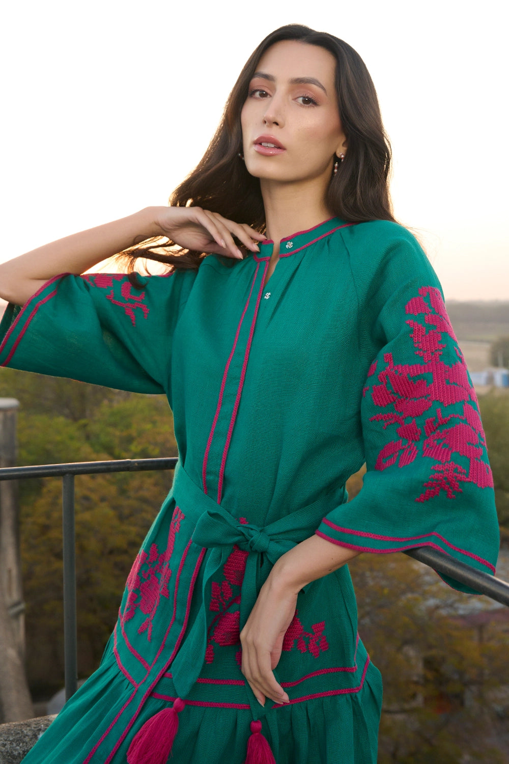 Emerald Swan Dress