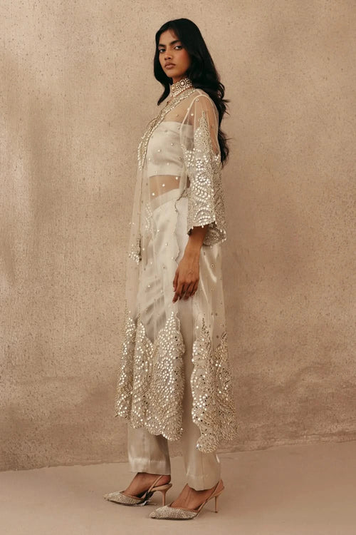 Brocade Cigarette Pants