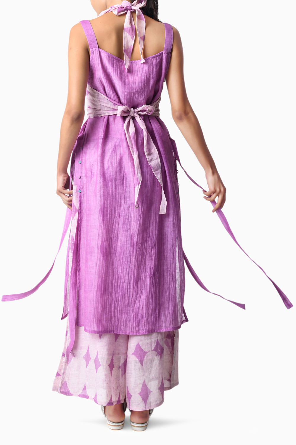 Tie-Wrap Plum Co-Ord Set
