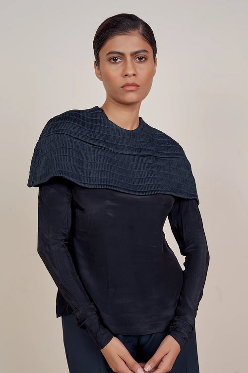Blue Cape Top