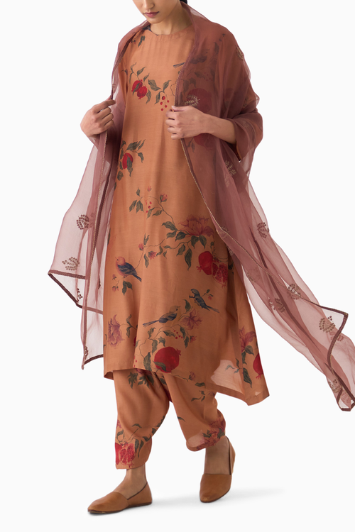 Bloome Old Rose Kurta Set
