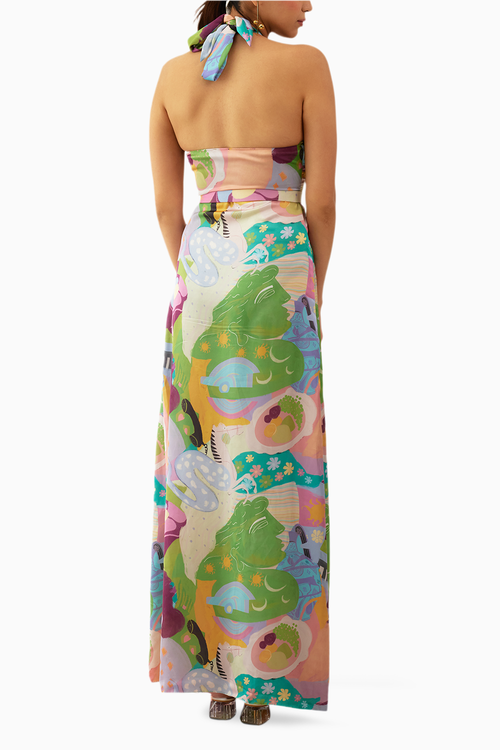 Paolozzio Kerasi Halter Dress