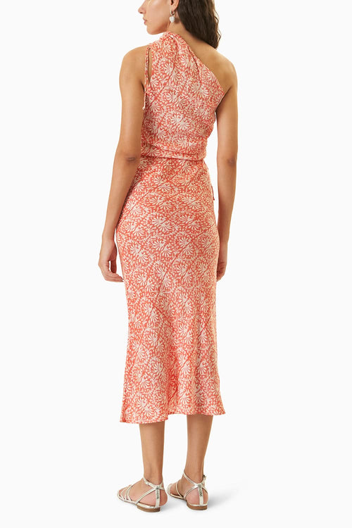 Orange Vellore Top With Ooty Skirt