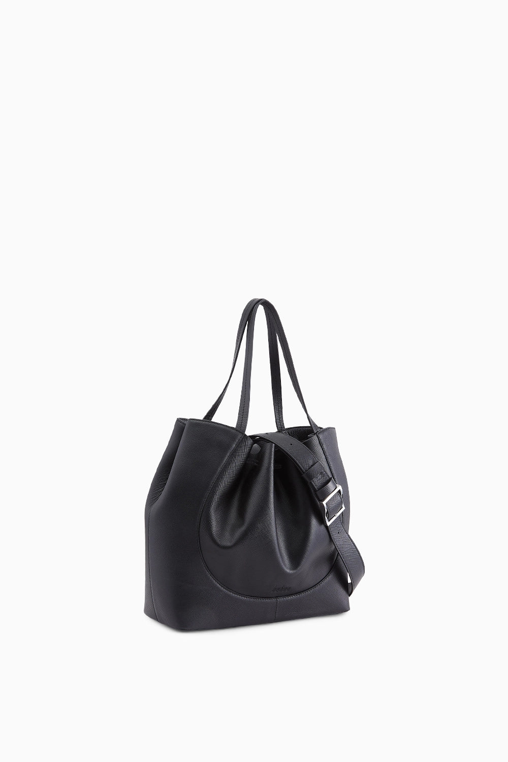 Katrina Saffiano Black Satchel