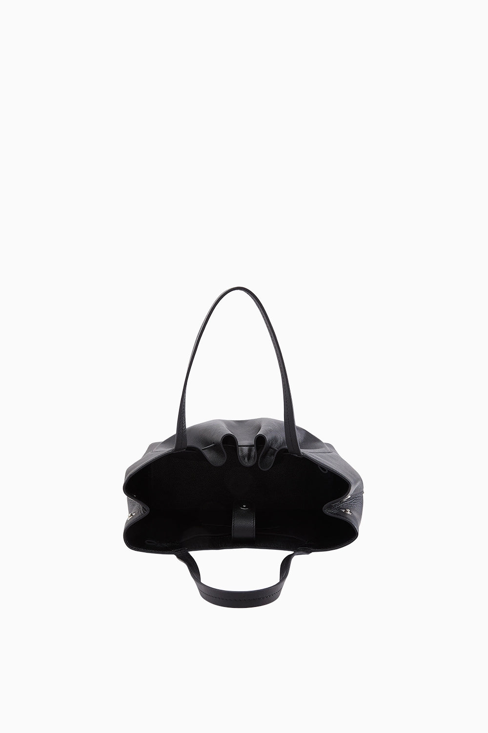 Katrina Saffiano Black Satchel