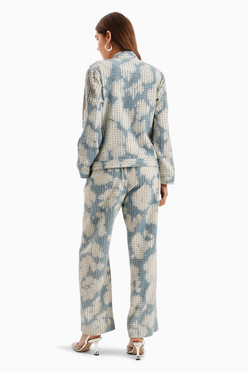 Cloud White Lazercut Pants