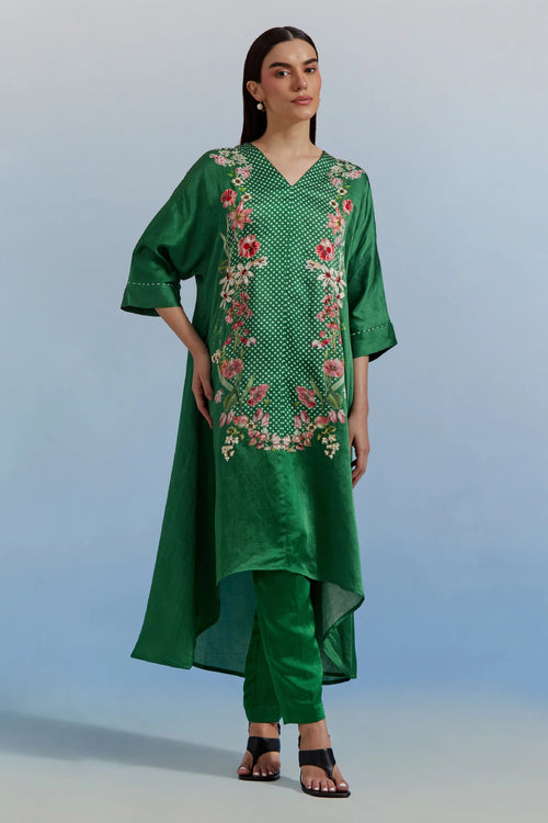 Green Amore Kurta Set