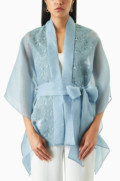 Amara Lake Blue Cape Top