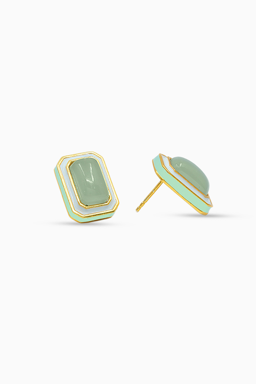 Foggy Green Vitamin Sea Studs