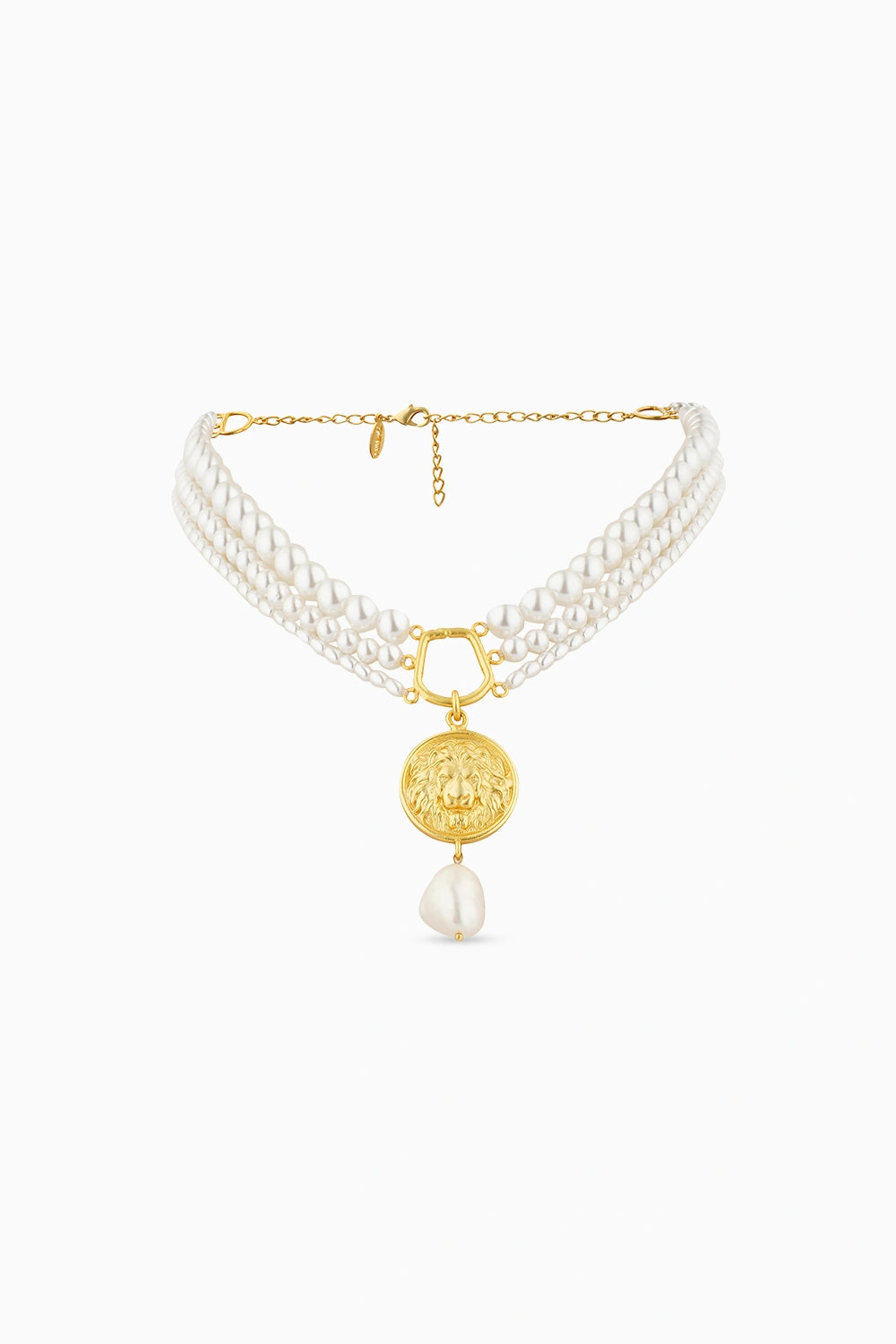 Roaring to Go Pearl Necklace