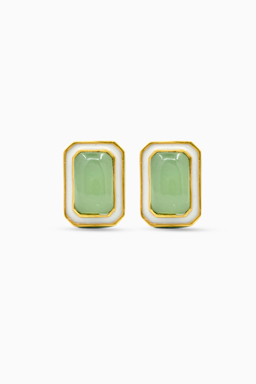 Foggy Green Vitamin Sea Studs