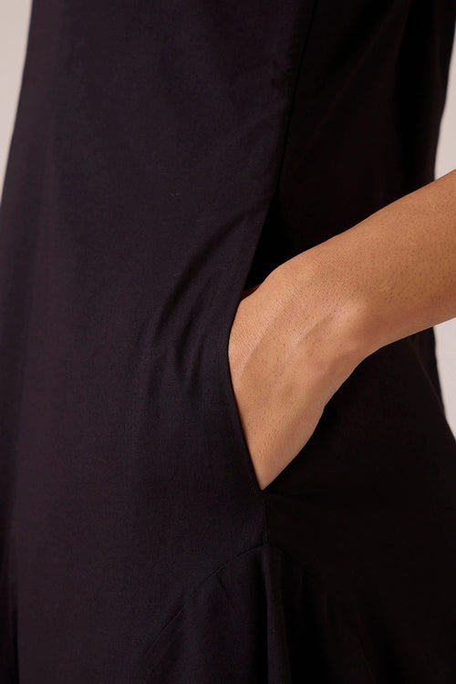 Aurora Black Panelled Dress