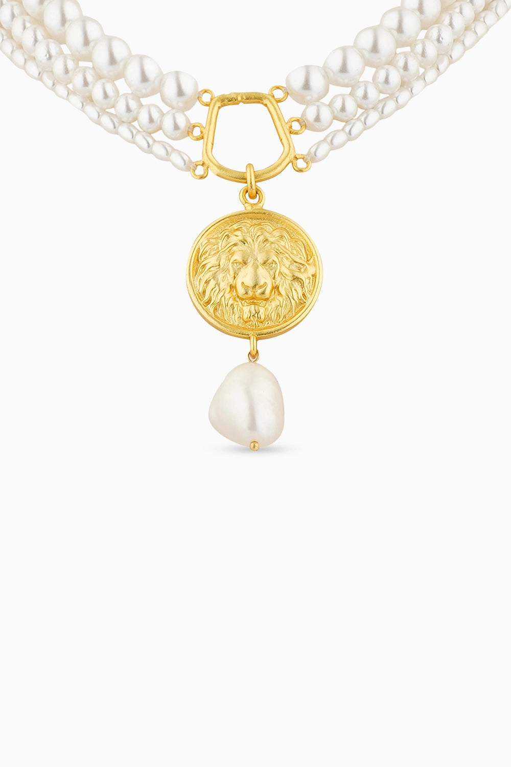 Roaring to Go Pearl Necklace