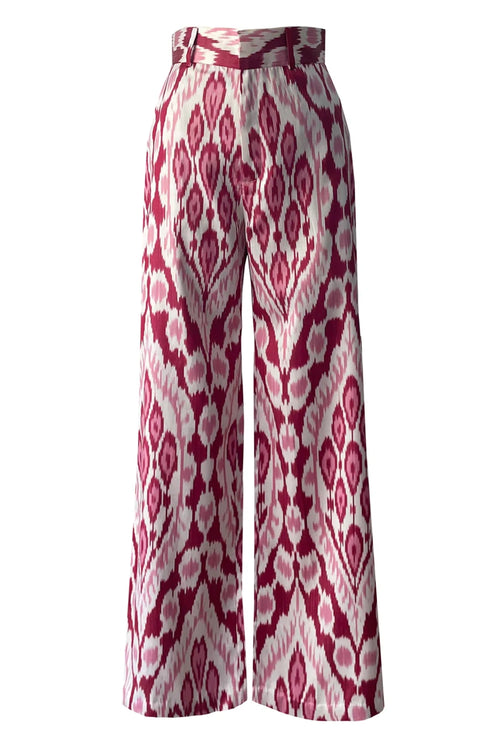 Pink Ikat Handloom Set