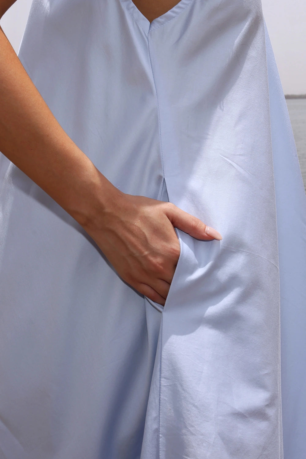 Flora Blue Maxi Dress