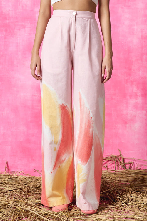 Blush Pop Straight Trousers