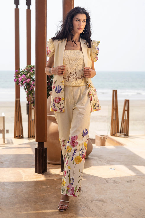 Floral 3 piece Pant Set