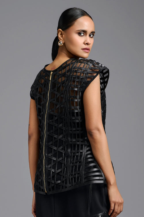 Black Architectural Top