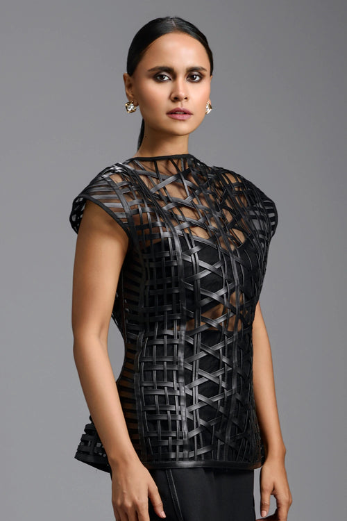 Black Architectural Top