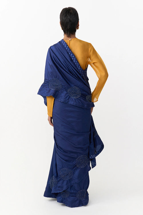 Bindhu Navy Saree