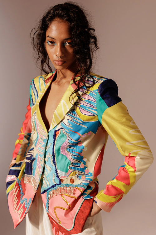 Juno Embroidered Blazer