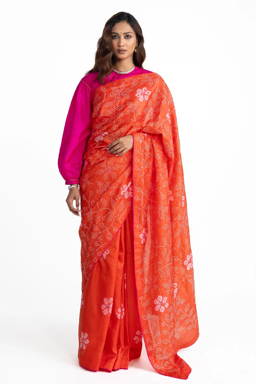 Rust Nyshaa Saree