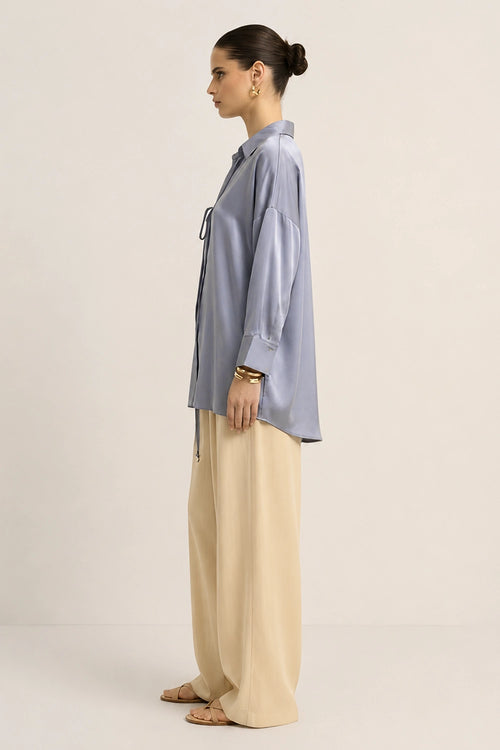 Steel Grey Loop Blouse