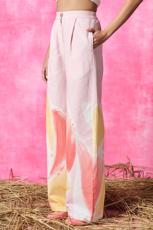 Blush Pop Straight Trousers