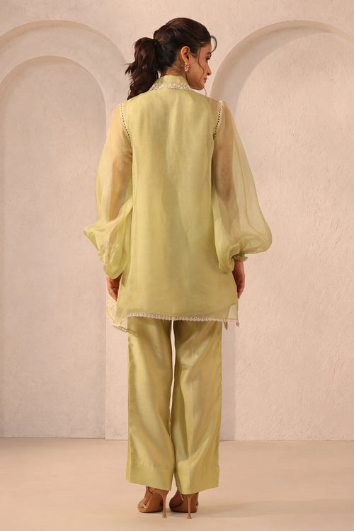 Vaayu Green Jacket Co-ord Set