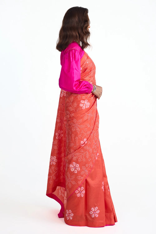 Rust Nyshaa Saree