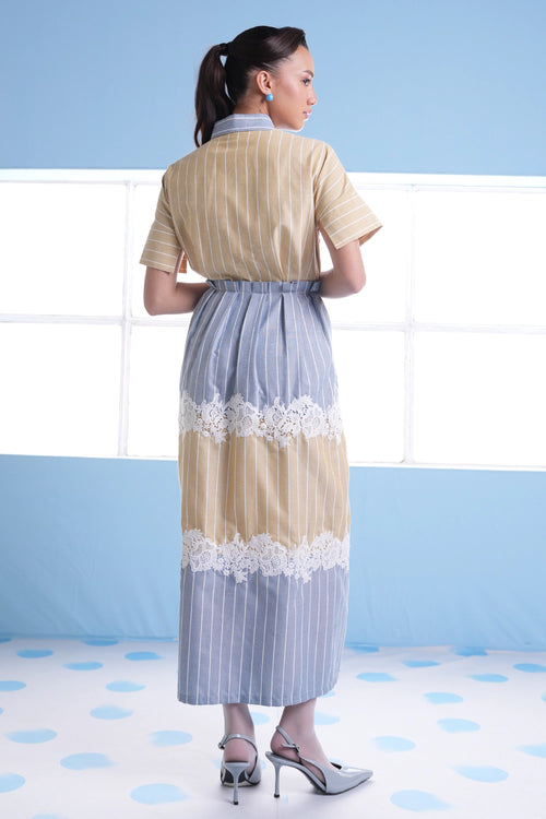 Audrey Lace Patchwork Dress