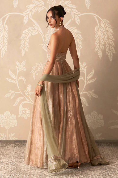 Leher Anarkali Set