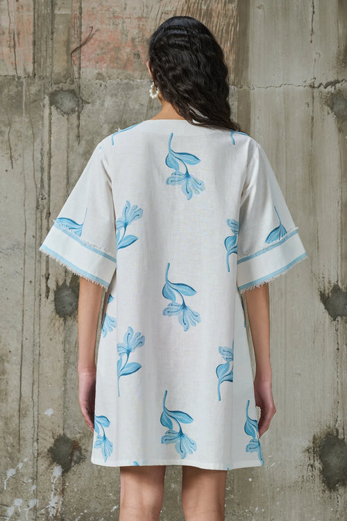 Moonlit Bloom Kaftan Dress