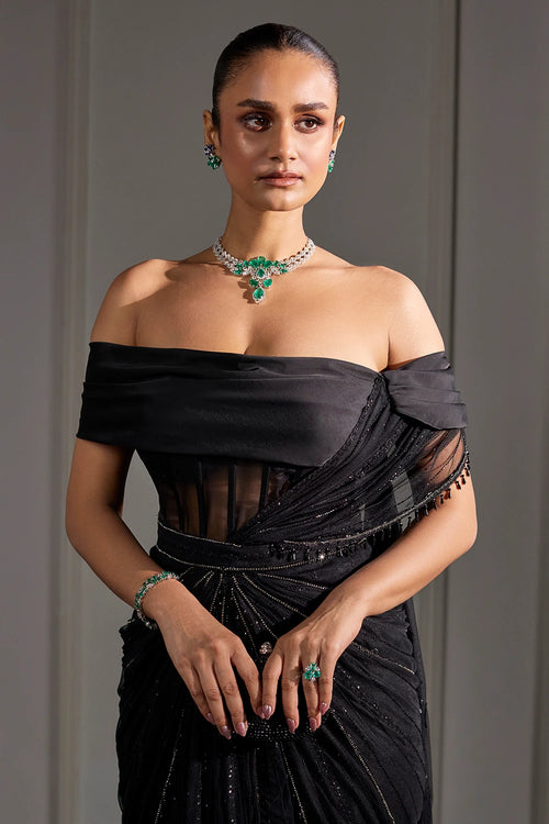 Twilight Draped Saree