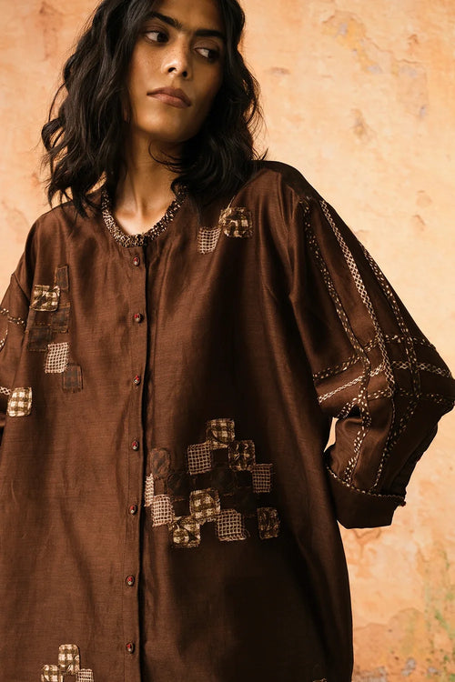 Cognac Mirage Co-ord Set