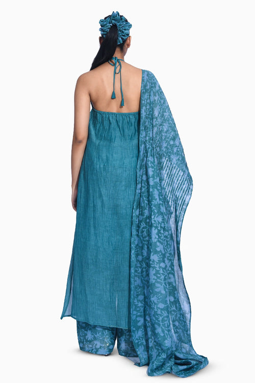 Blue Mori Halter Set