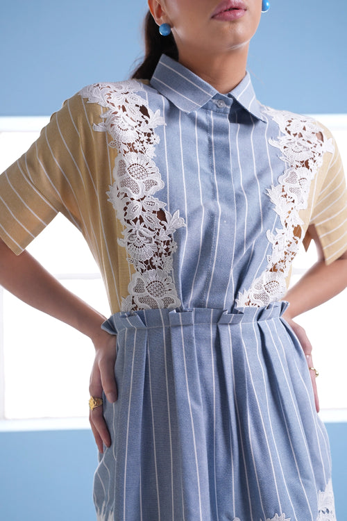 Audrey Lace Patchwork Dress