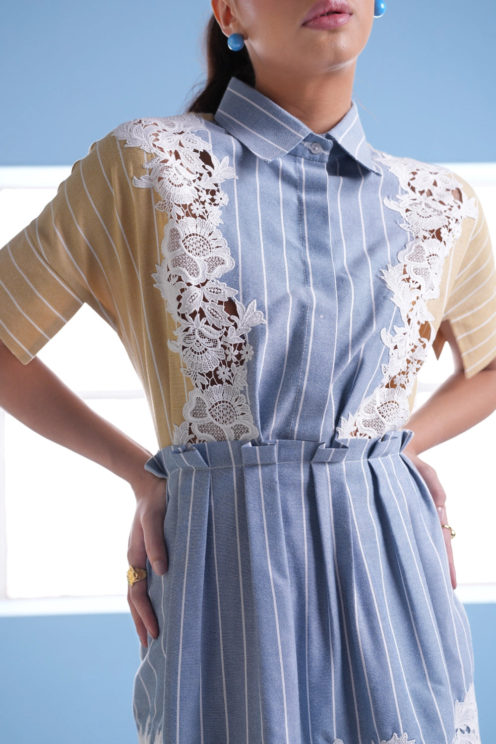 Audrey Lace Patchwork Dress