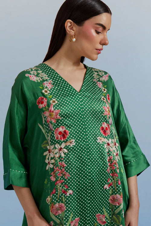Green Amore Kurta Set