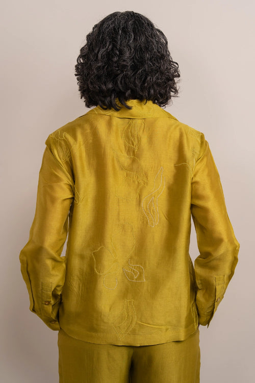 Lime Green Fly Prism Shirt
